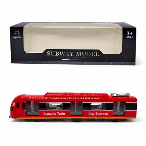 ПОТЯГ МЕТРО "SUBWAY MODEL" (ЧЕРВОНИЙ)
