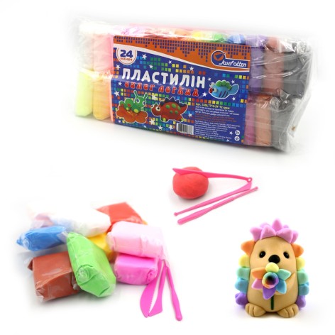 Пластилин супер легкий Josef Otten, 24кол. * 12грам , OPP