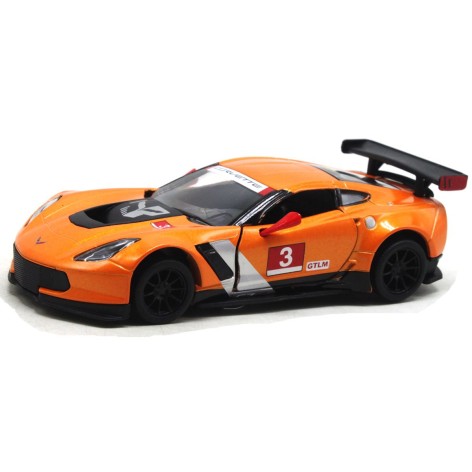 Машинка металева CHEVROLET CORVETTE C7 2016 помаранчева