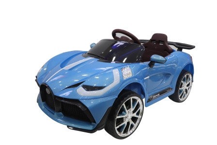 Електромобіль дитячий T-7658 EVA Blue легковий на Bluetooth 2.4G на радіокеруванні 2*6V4AH мотор 2*15W з MP3 112*60*45
