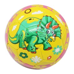 Мяч футбольный №2 Динозаврики (желтый)