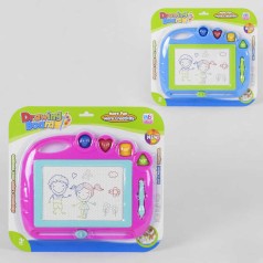 Дощечка для малювання 2 кольори, КОЛЬОРОВА, з печатками, на листі  