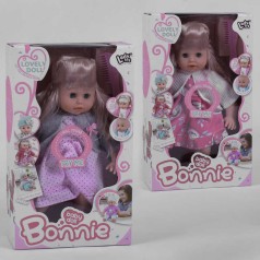 Пупс м'якотілий видає звуки, 2 види, в кор. 