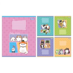 А5/12 лін. 1B Fluffy miracle, тетрадь ученический школьный, цена за 25 шт. //