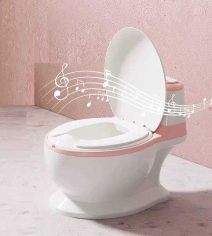 Горшок детский Bimbo цвет Розовый, озвучивание, мягкое сиденье, в кор. /1/