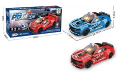 Машинка 2 кольори, звуки та мелодії, 3D-підсвічув. колеса вільного ходу, 25*9*12 см,  у кор. /144-2