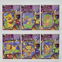 Картина-розмальовка гліттером Danko Toys 