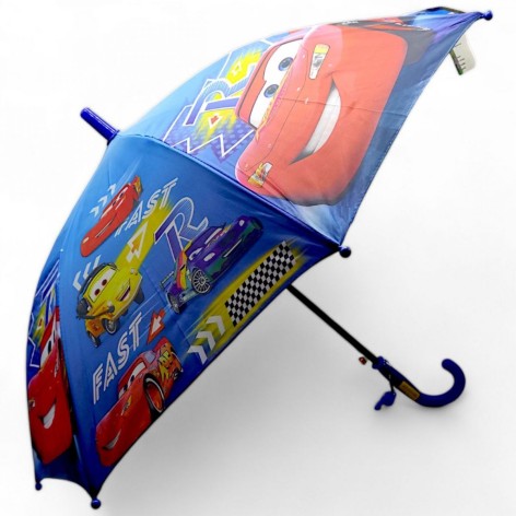 Парасолька дитяча "Тачки", синя (70 см, d=80 см), вигляд 2