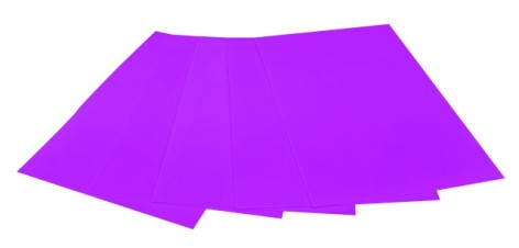 Цветная ЭВА пена (Фоамиран) А4, 21х29,7 см, 2,00 мм 5 листов, фиолетовый Флуоресцентный