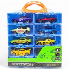 Набір машинок металевих "Автопром" (10 машинок) 22х18х3,5 см