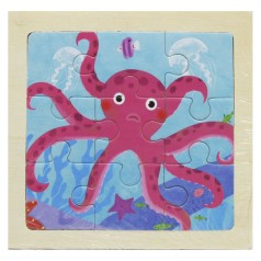 Деревянные пазлы с рамкой 