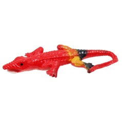 AA703 Крокодил резиновый красный