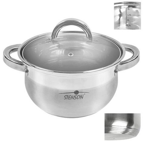 Каструля з кришкою інд.дно 