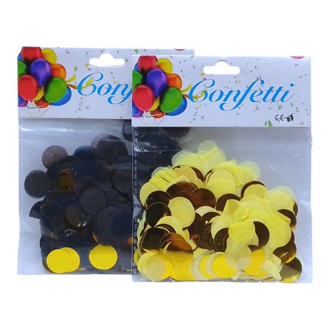 Конфетти-кружочки для воздушных шаров 1,5см фольга, бумага 10г (36101)