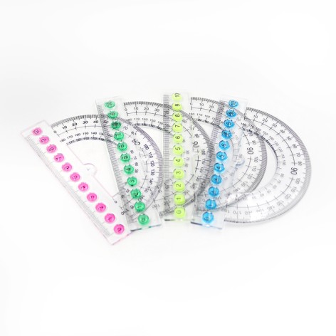 Транспортир прозр. 10см 