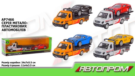 Машина металева АВТОПРОМ кор. 25*6*7см 