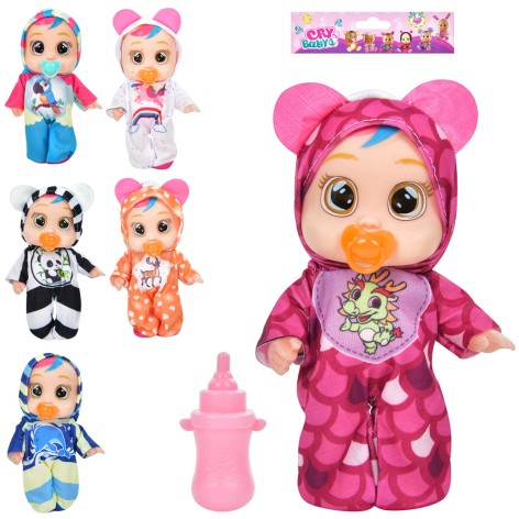 Кукла CRB, 14см, бутылочка, соска, микс видов, в п/е 12-19-5см 