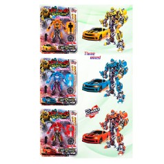 Трансформер TF, робот 17см+машина, 3 кольори, на листі, 27-34,5-7,5см 
