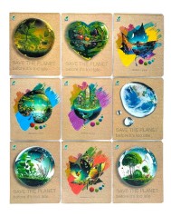 Тетрадь 96 арк.клітинка Тверда ТЕ41702 Екокартон Back brown, 10 шт. в уп. 