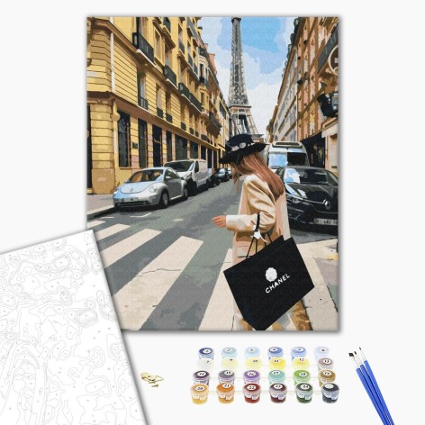 Картина за номерами: Тиждень моди у Парижі © Tany Moko 40*50
