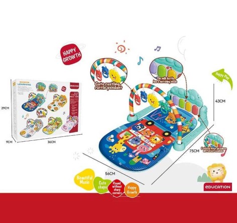 Килимок піаніно, мелодії, підсвічування, 5 підвісок, брязкальця, в кор. 