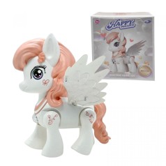 Музыкальная игрушка “Пони”, подсветка, песня на английском языке, проектор, ходит, в коробке (РОЗОВЫЙ)