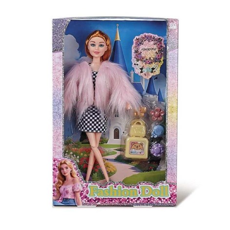 Лялька 30 см, шарнірні з'єднання суглобів, знімний одяг та взуття, аксесуари 8675-7