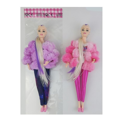 Лялька 30см, шарнірні руки, 2 кольори, у п/е, 11-34-4см 