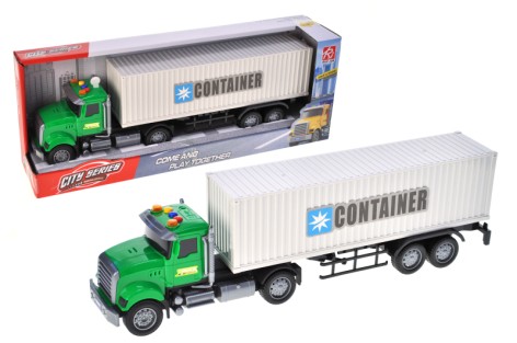 Вантажівка інерційна, озвучена, зі світлом, в кор.44,6*10*16,6см 