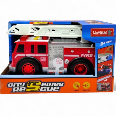 Іграшка пожежна машинка Liu Yi "2018-1A/1B" інерційна з звуковими ефектами та підсвічуванням (2018-1A/1B)