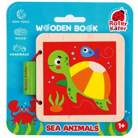 Деревянная игрушка "Деревянная книга. Морские животные"