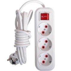 Подовжувач електричний з вимикачем на 3 шт/3м RLFR303