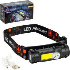 Ліхтар налобний із вбудованим акумулятором і магнітним кріпленням RC-211