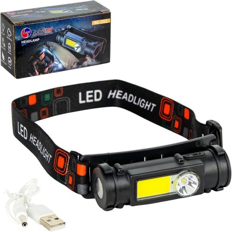 Ліхтар налобний із вбудованим акумулятором і магнітним кріпленням RC-211