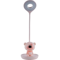 Настільна лампа LED з акумулятором Bear, рожевий