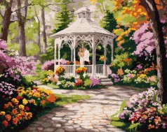 Набір для розпису по номерах Ideyka Квіткова галявина 40х50 см КНО2909