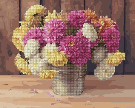 Картина за номерами + Алмазна мозаїка 
