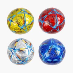 М'яч футбольний 4 види, розмір №5, матеріал м'яка EVA, 310-330 грамів, гумовий балон, мікс видів 