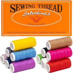 Нитки швейные №40/2 цветные, полиэстер X4-103,  в уп 12 шт, цена за 4 уп.
