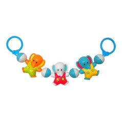 Брязкальце на візочок "Слоники" в кульку 6356B р.40*10*2см