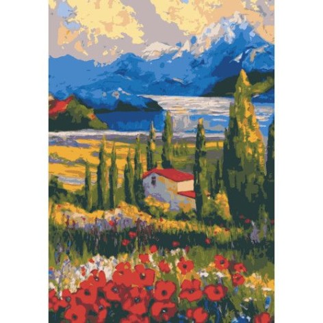 Набор для росписи "Далекие горы" 28x40