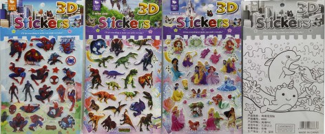Наклейка объемная-раскраска 