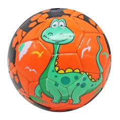 М'яч футбольний №2 Динозаврики (помаранчевий)