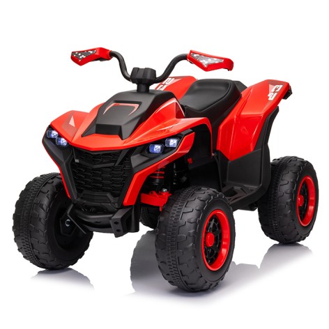 Квадроцикл M 6128EBLR-3(24V) (1шт) р/к 2,4G, 4мот.75W, 1акум.24V7AH, USB, TF, BLUETOOTH, муз., св., шкір.сид. , EVA, червоний