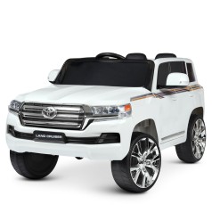 Джип JJ2022EBLR-1(24V) (1шт) р/к2,4G, акум1*24V5AH, 2*25W/2*45W, муз, EVA, USB, MP3, TF, шкіра, білий