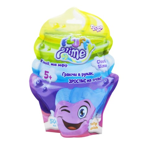 Слайм Fluffy Slime 500 г синий