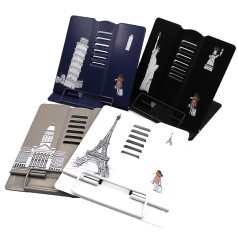 Подставка для книг метал. "Travel" 18*15см,mix