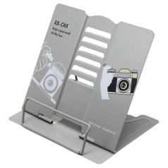 Підставка для книг металева Фотоапарат сірий
