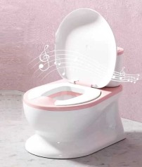 Горшок детский Bimbo цвет Розовый, озвучивание, мягкое сиденье, в кор. /1/