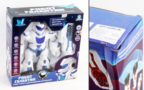 УЦЕНКА 30% Р/К робот Галактик  WToys, українською, пісні, історії, вікторина, підсвічування, рух, в кор. 